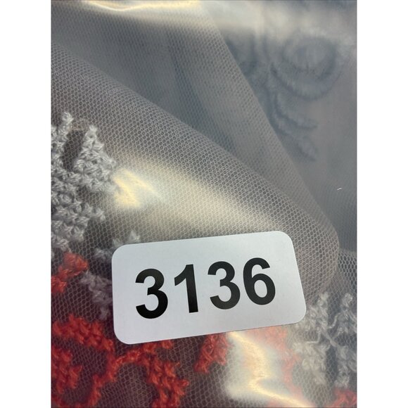 Anthropologie Yoana Baraschi Coffee Orange White Embroidered Skirt Size 10P - Picture 10 of 10